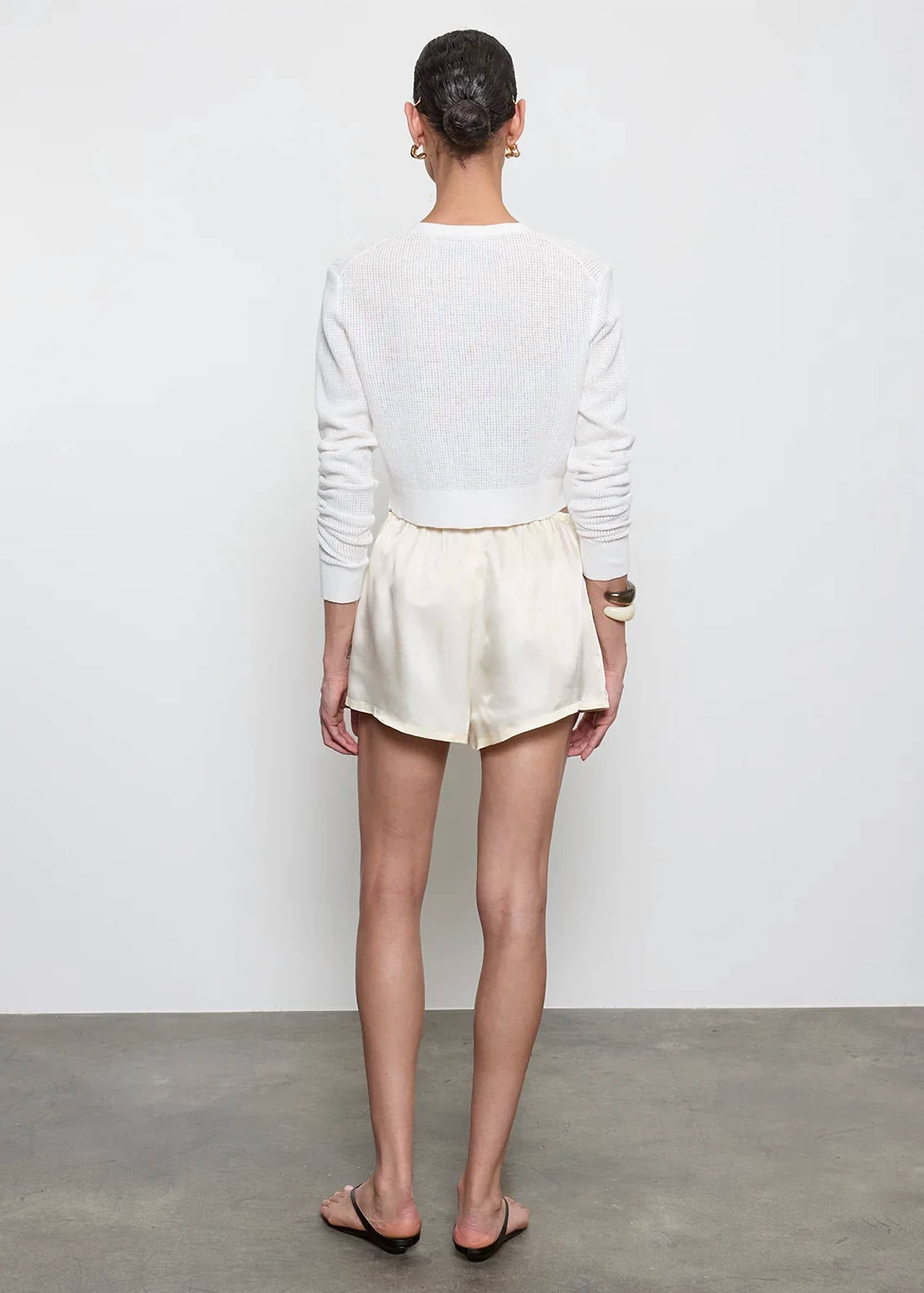 Enza Costa - Linen Open Knit Cardigan