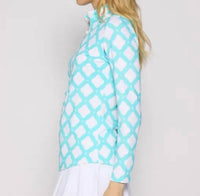 G Lifestyle - Quarter-zip Mock Neck Top