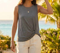 Karen Kane - Sleeveless Pick-Up Top
