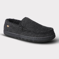 Lamo Men's Classic Harrison Wool Slip-on Moccasin in black - men's loafer - alternate view