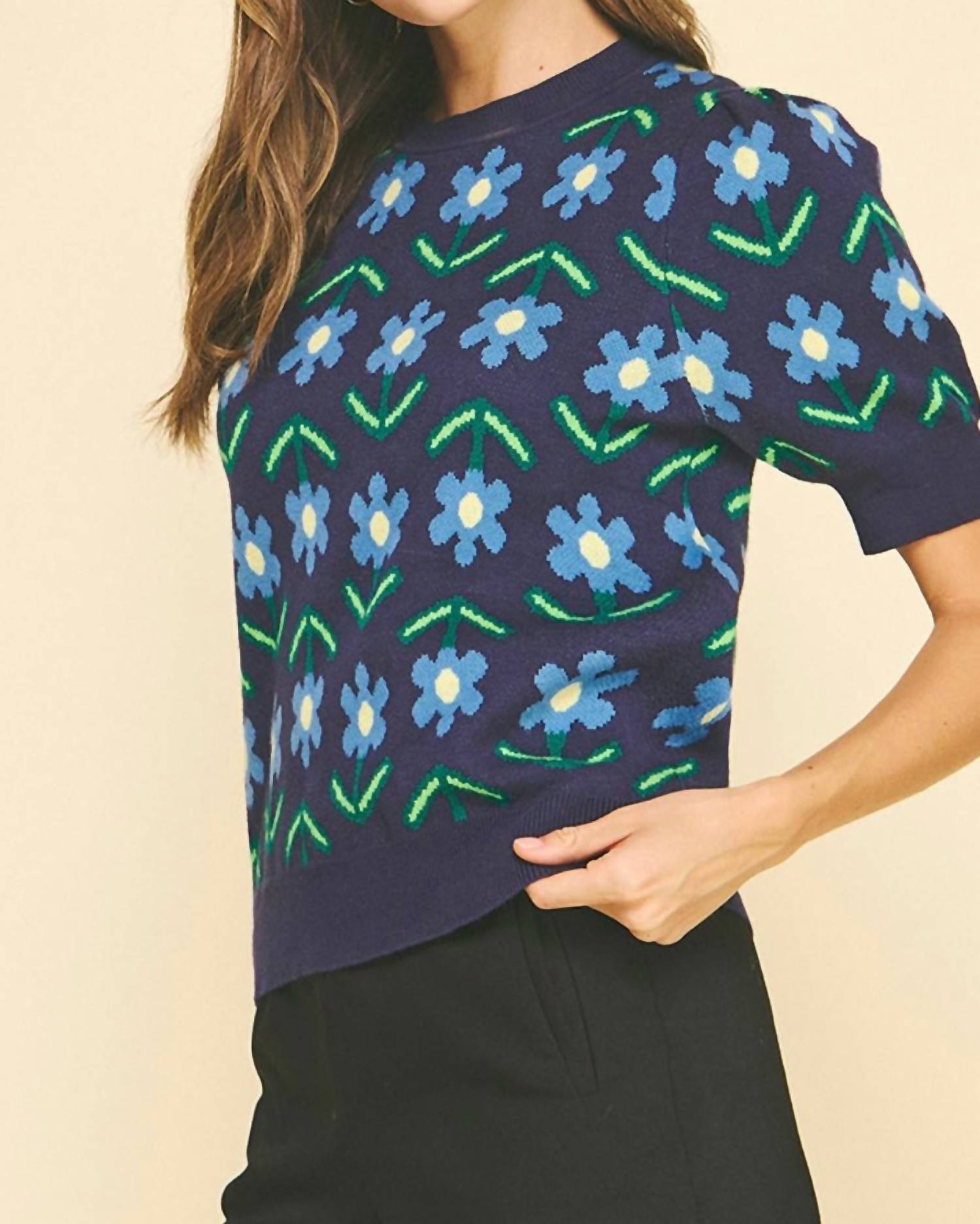 Pinch - Floral Sweater Top