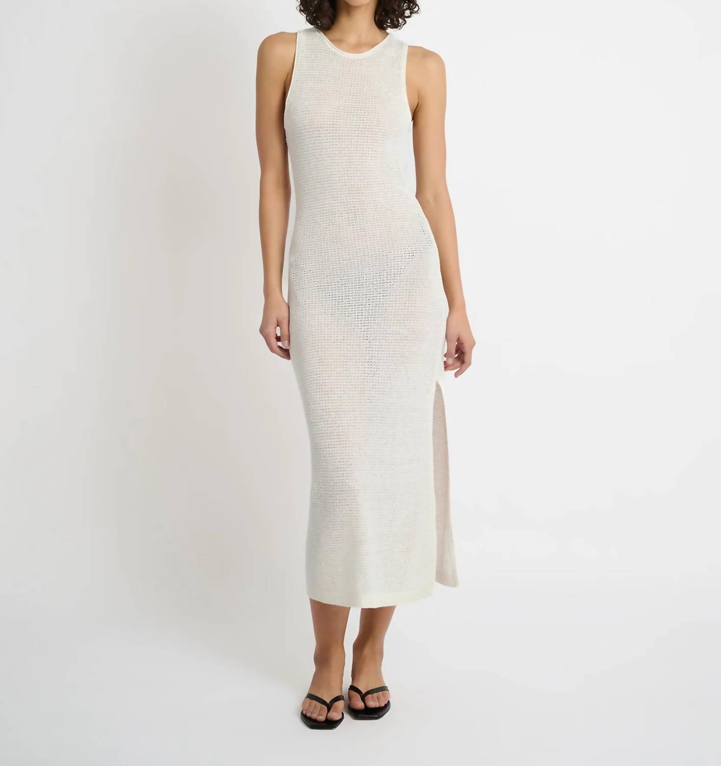 Onia - Linen Knit Scoop Back Maxi Dress