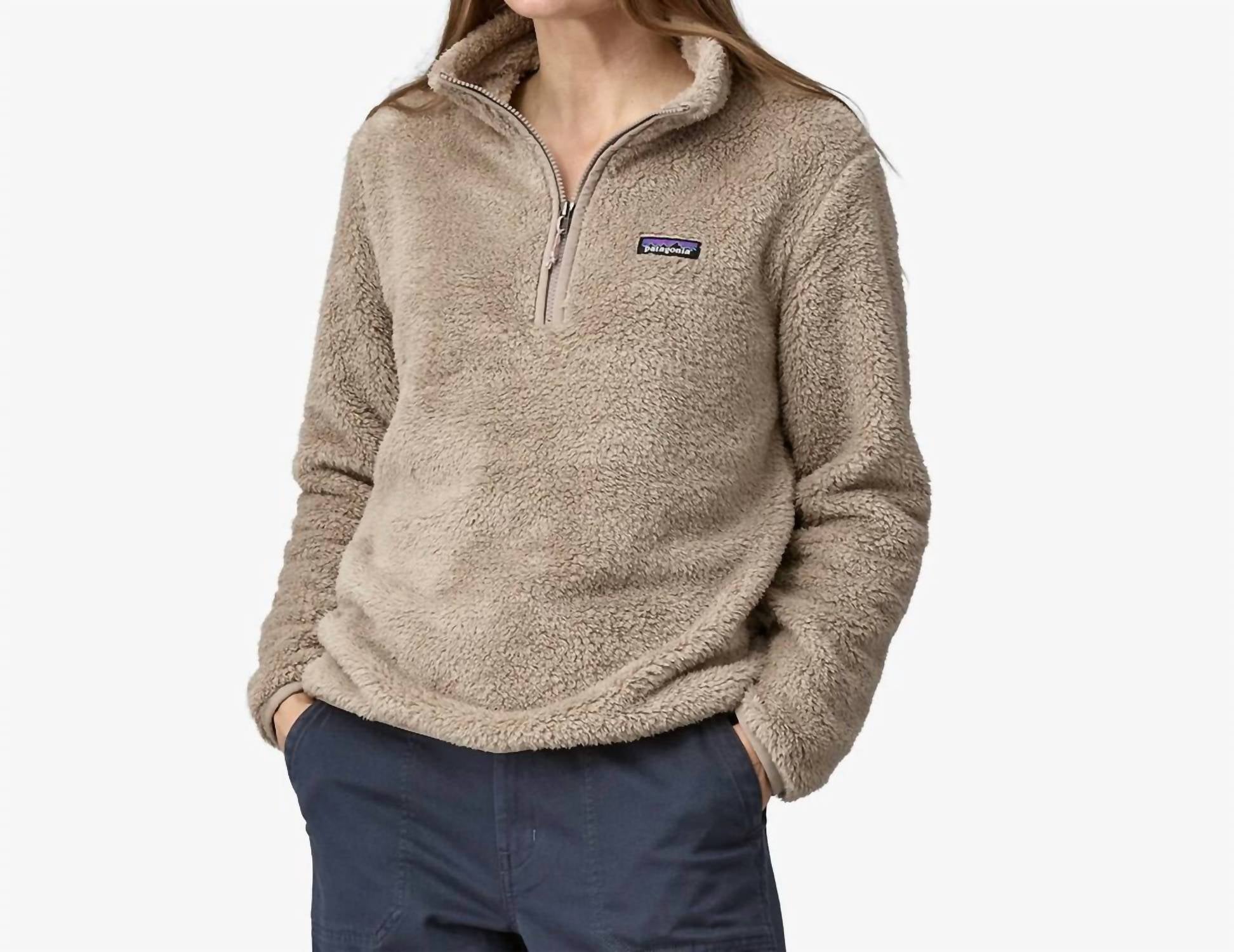 Patagonia Los Gatos Quarter Zip Fleece Sweater in seabird grey - women's sweater