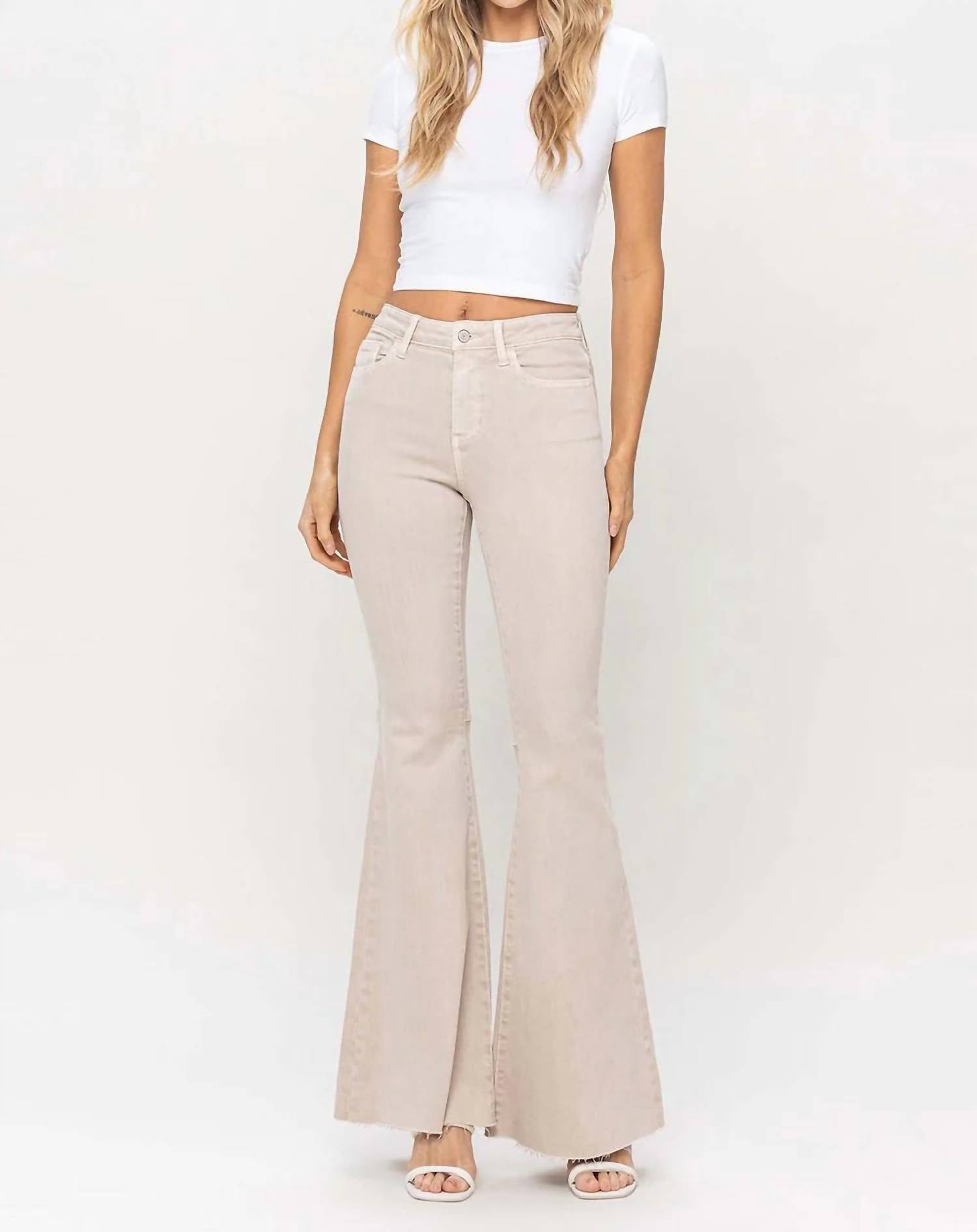 Vervet By Flying Monkey - Bella High Rise Super Flare Comfort Stretch Denim Pants