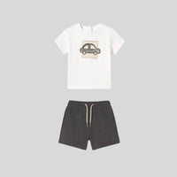 Mayoral - Boy's Car Applique Tee And Shorts Set