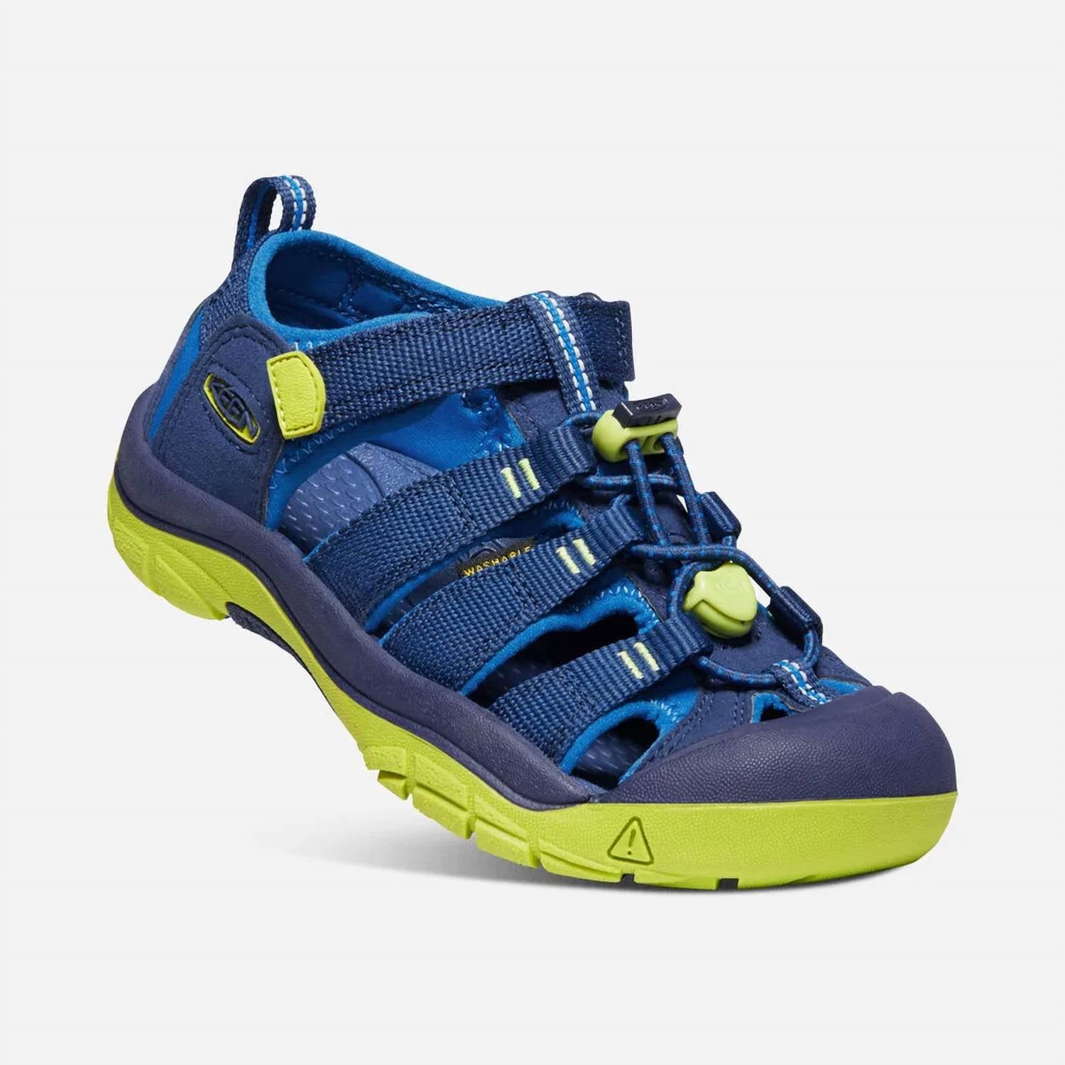 Keen Boys Toddler Newport 2 Sandal in blue depths chartreuse - kids' sandal