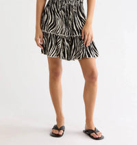 Elan - Women's Strapless Zebra Dress