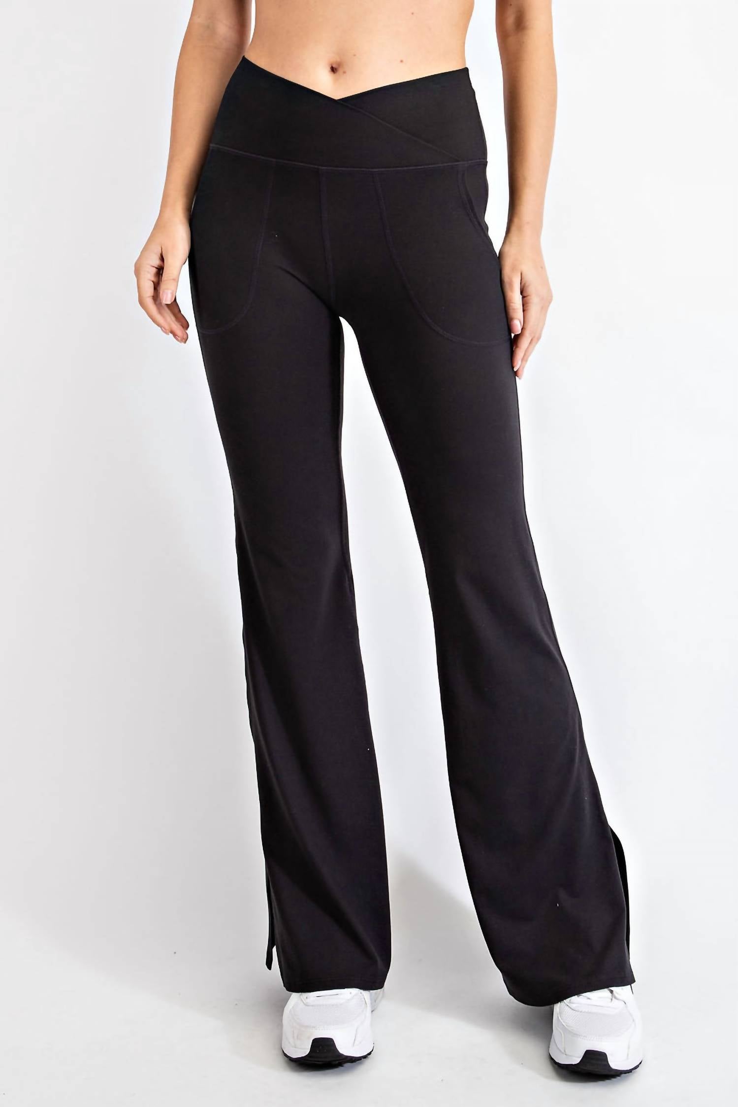 Rae Mode - Crossover Waist Flared Leggings
