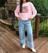 Le Lis - American Flag Sweater