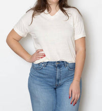 Ma'Ry'Ya - Linen V-neck Tee