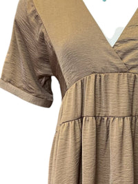 Dex - Women's Short Sleeve V Neck Mini Dress