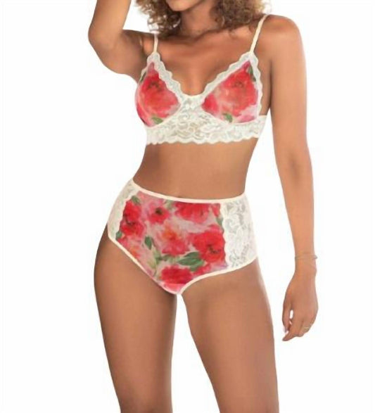 Mapale - Flora Blanc Two Piece Bra Set