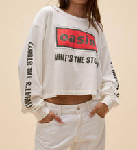 Daydreamer - Oasis Morning Glory Crop Long Sleeve Top
