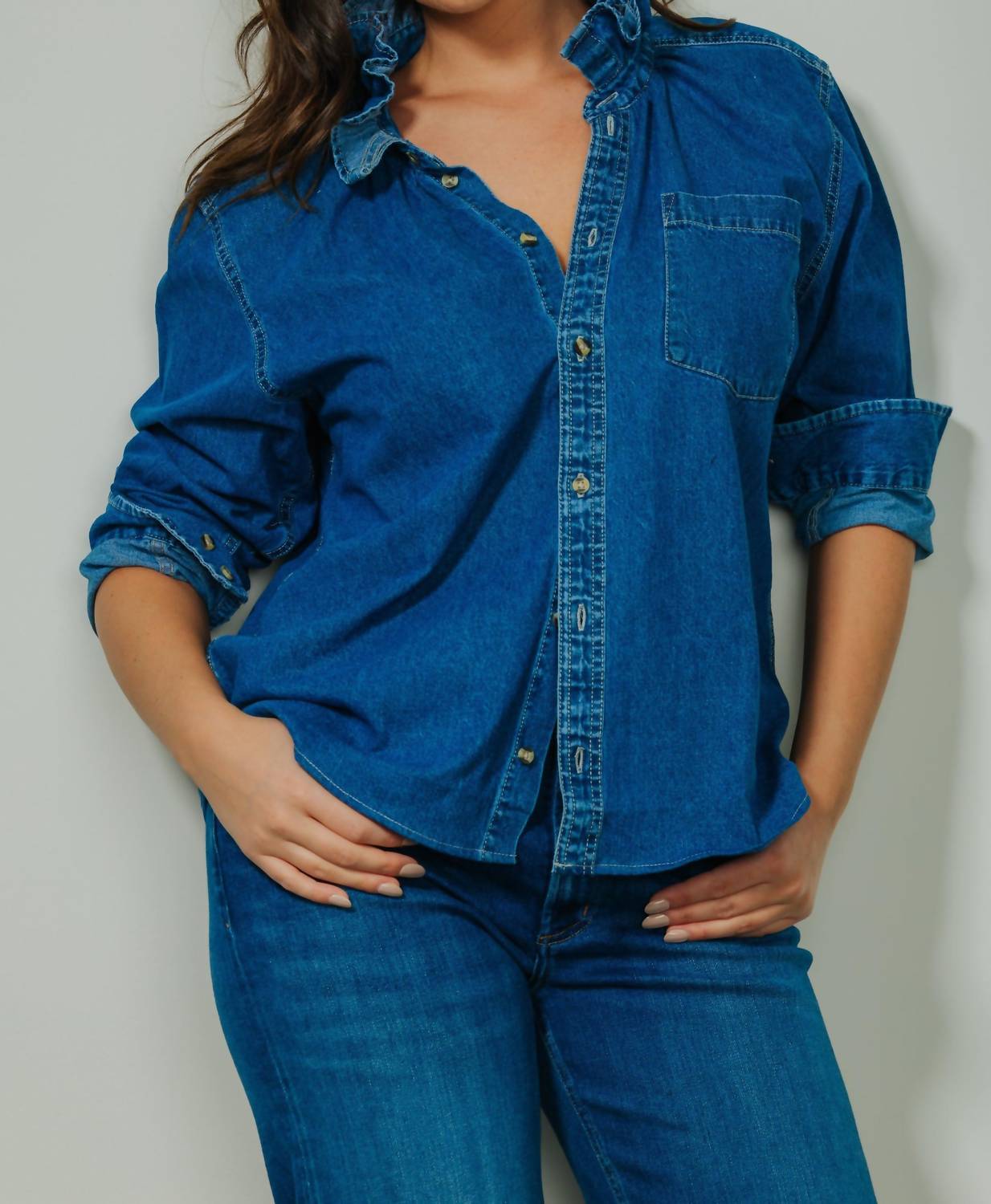Shop Kmj - Quarantina Button Down Top