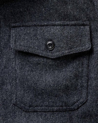 Taylor Stitch Men's Cpo Shirt in heather slate twill - men's long sleeve top - view 4