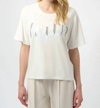 Joseph Ribkoff - Rhinestone Embellished Short Sleeves Top