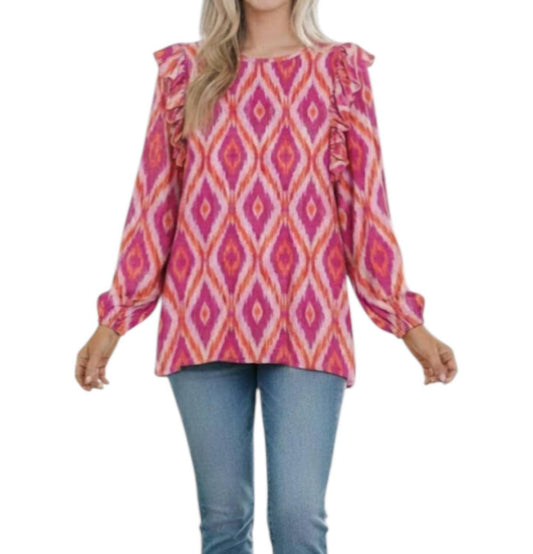 Michelle Mcdowell - Kacey Pointing Forward Top