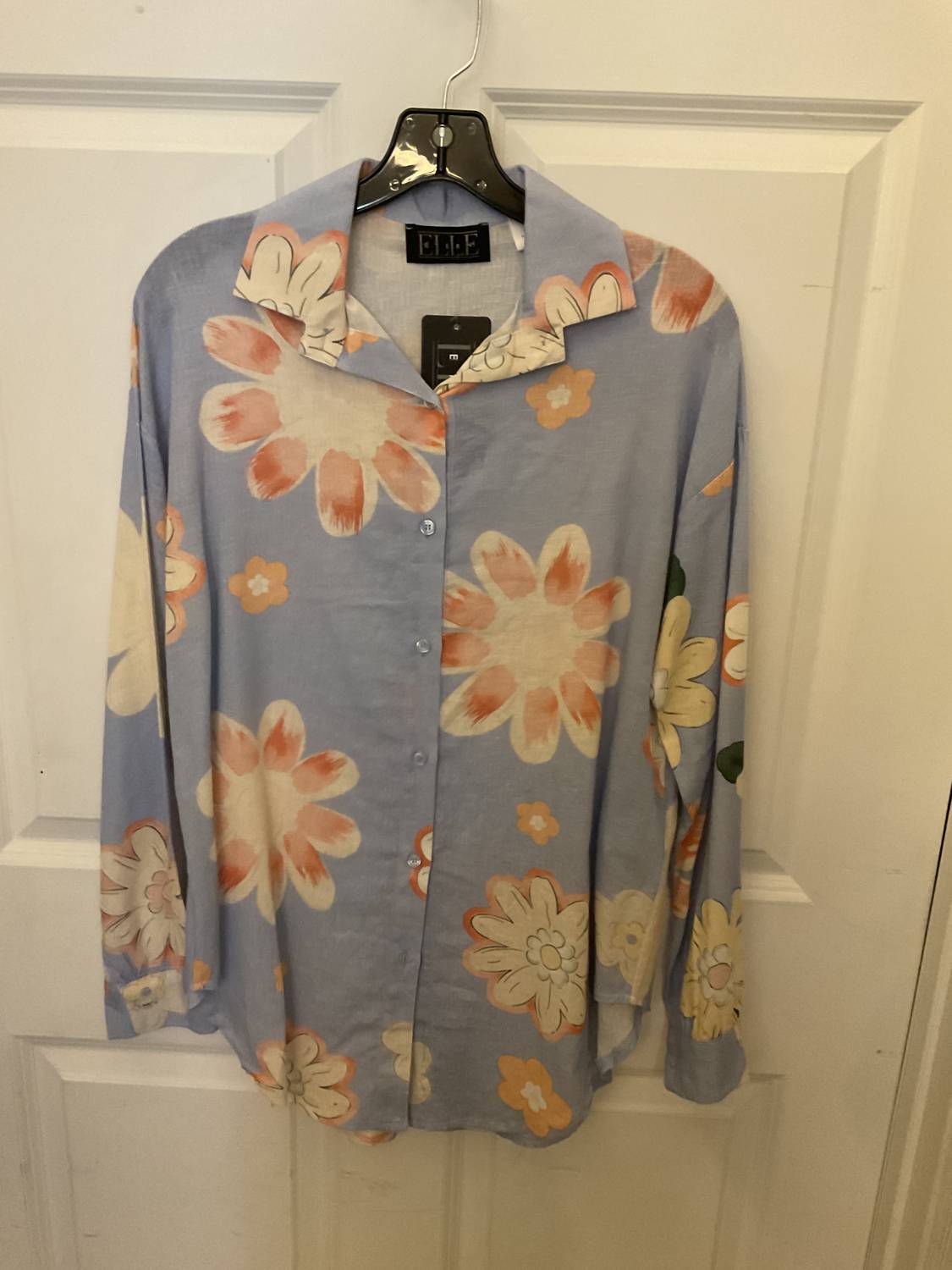 Eternelle - Women's Button Down Floral Shirt