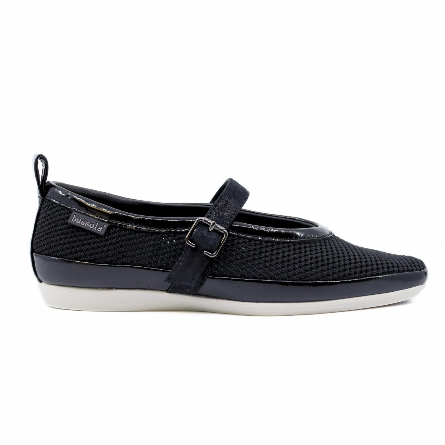 Bussola - Vanya Nero Knit Mesh Mary Jane