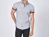 Eight X - Tri-color Paisley Short Sleeve Shirt