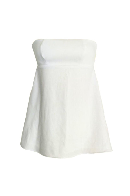 Soah - Women's Milan Linen Blend Strapless Top