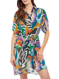 Gottex Printed Button-down Cover-up in multi - women's swimwear