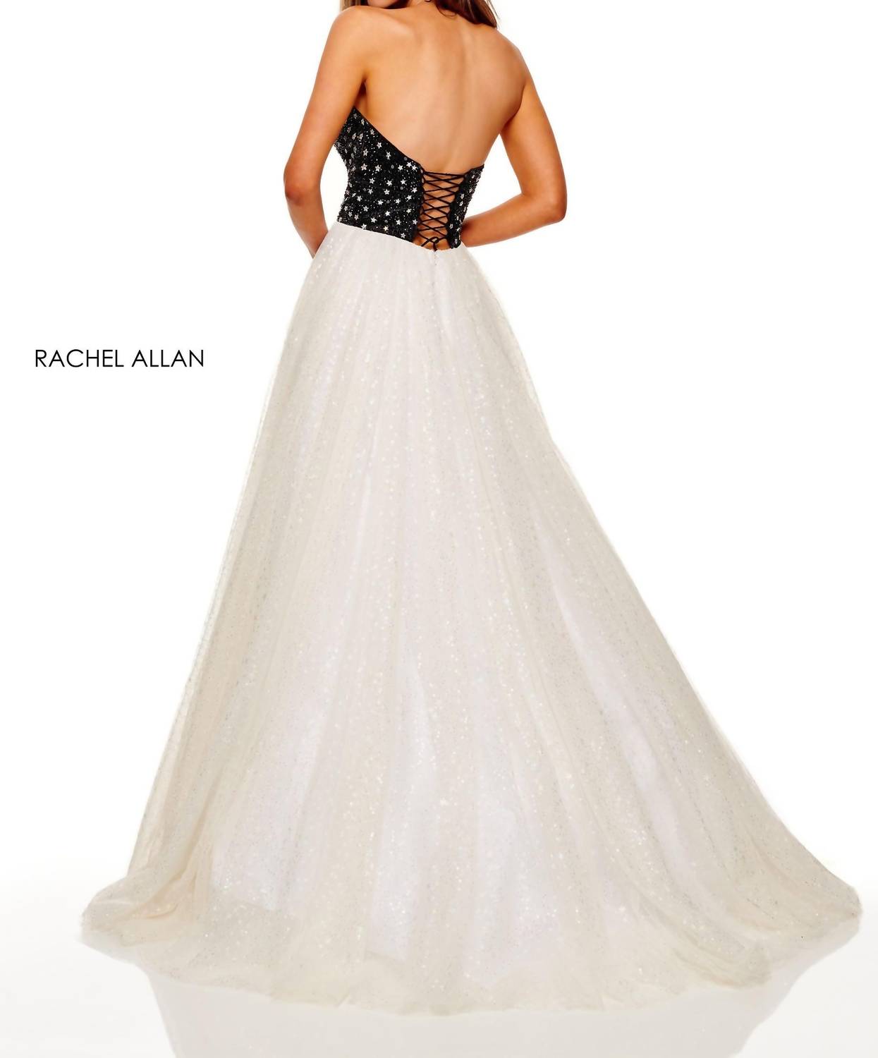 Rachel Allan - Off The Shoulder Polka Dress