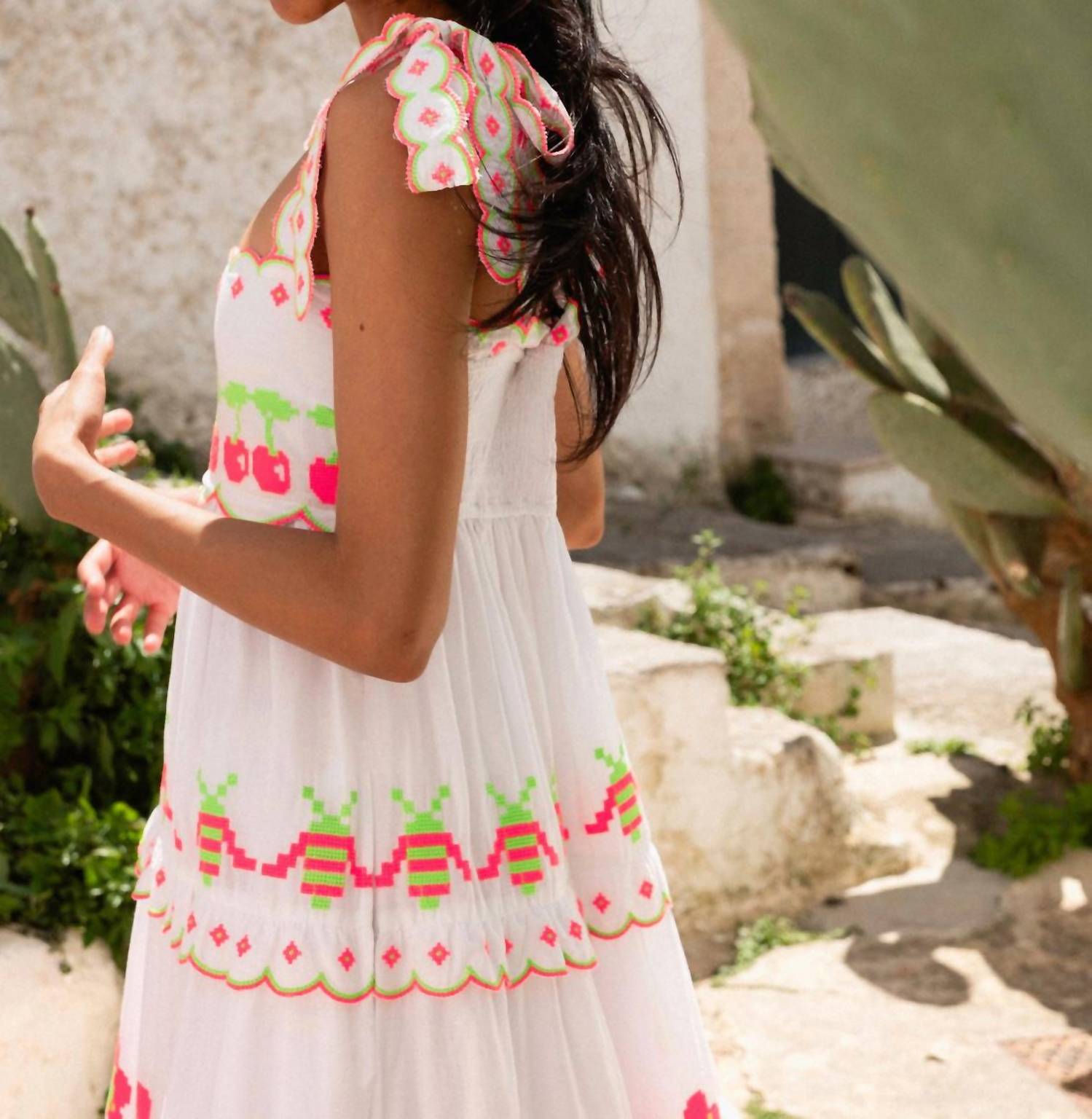 Pink City Prints - Athens Midi Dress