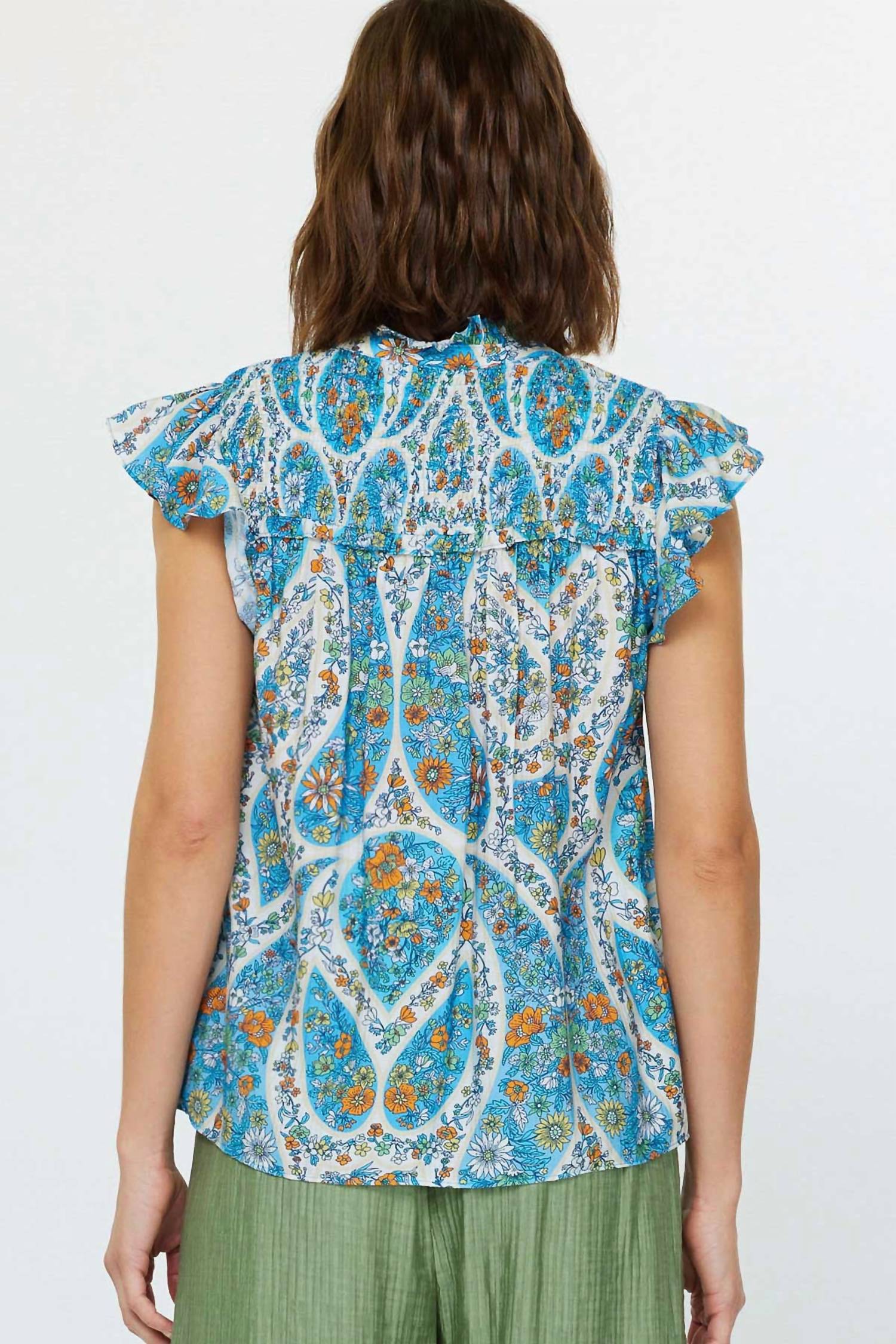 Current Air - Paisley Floral Top