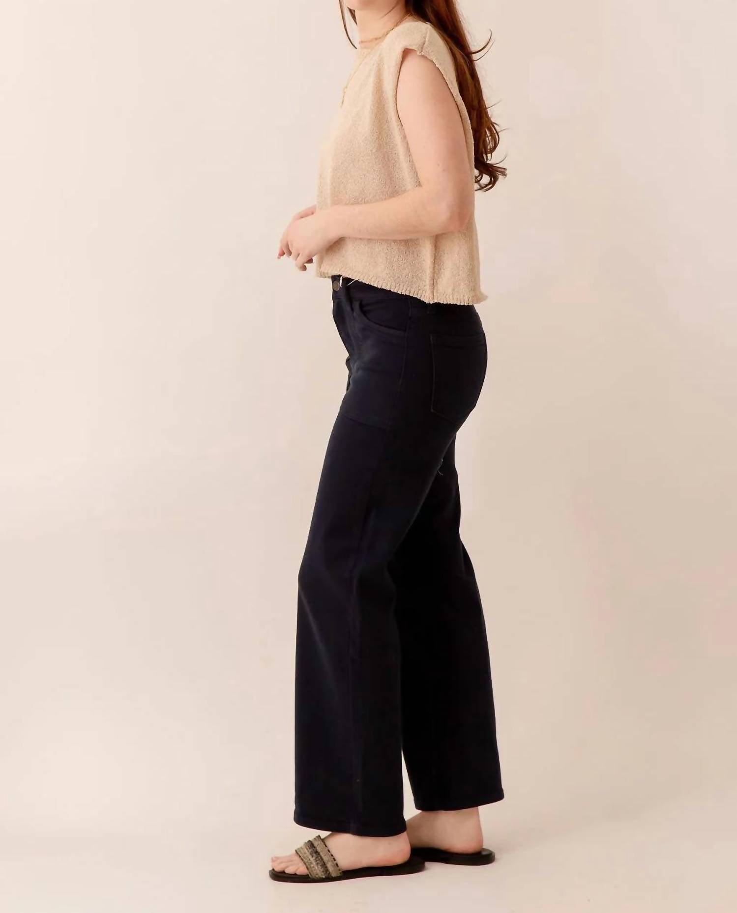 Just Usa - Utility Pocket Relaxed Straight Leg Jeans