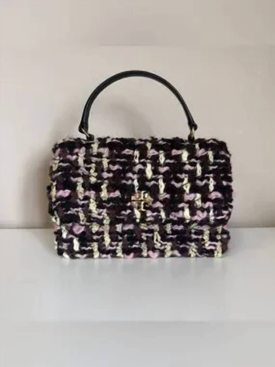 Tory Burch - Kira Tweed Mini Top Mini Bag With Handle Chain