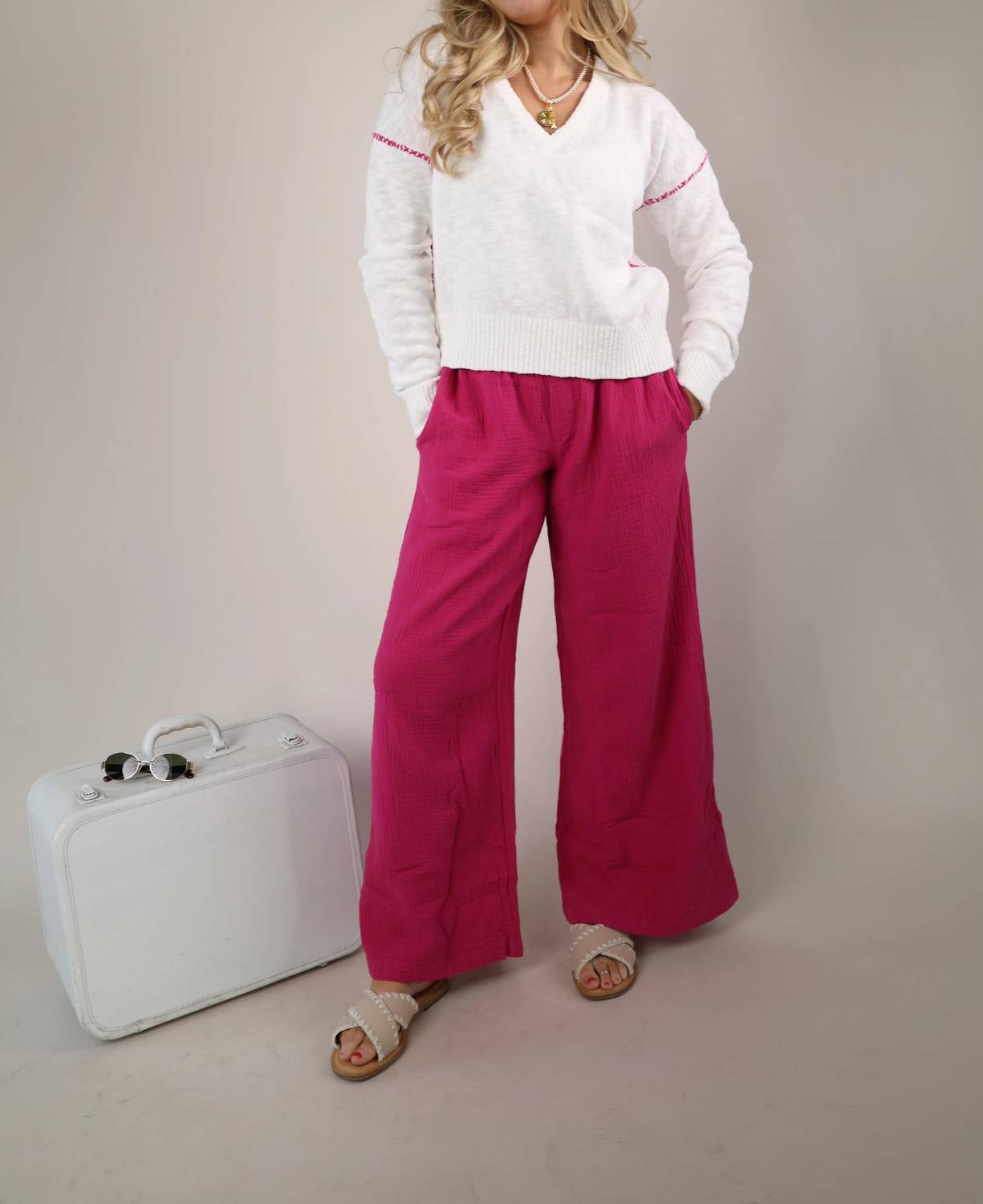 Sundry - Women's Wide Leg Lounge Pant
