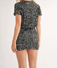 Klesis - Short Sleeve Sequin Mini Dress