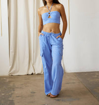 Blanco By Nature - Oversized Cargo Drawstring Pants