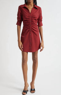 cinq a sept Elina Mini Dress in red - women's dress