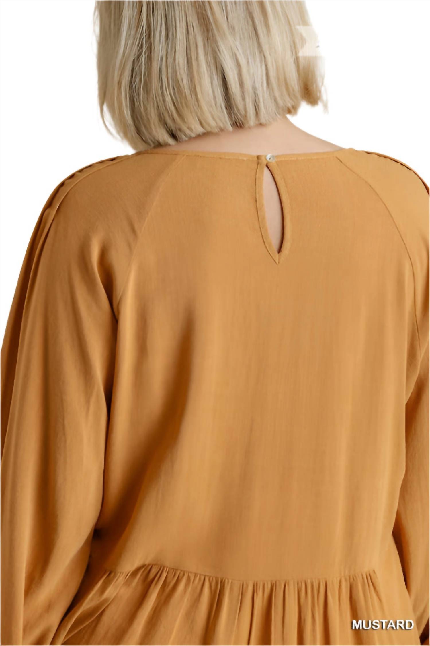 Umgee - Pleated Detail Babydoll Top - Plus