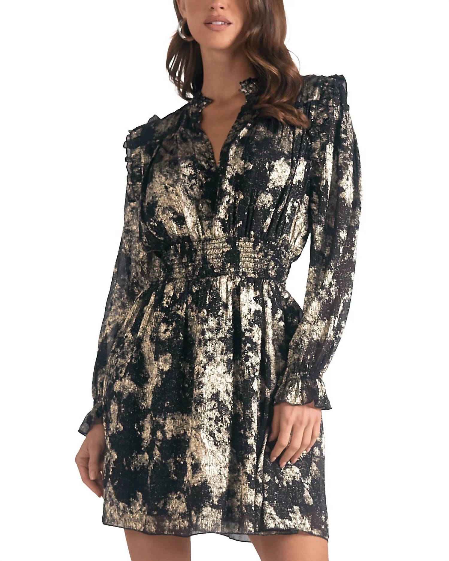 elan mini dress Women's V Neck A Line - Multi - Size L and front patch pockets Color:Turquoise-Blue 19-Jan-2025-AU Rockport Women's Dress Shoes