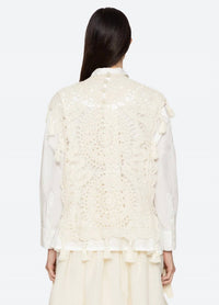 Sea - Nara Crochet Combo Shirt