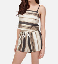 Cami Nyc - Ibiza Metallic Linen Shorts