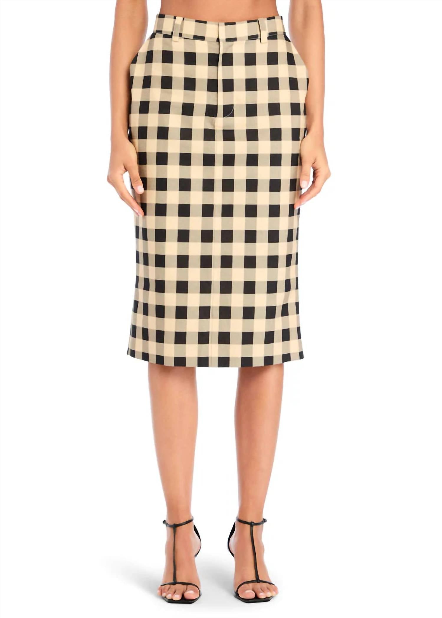 Ser.O.Ya - Carl Linen Midi Skirt