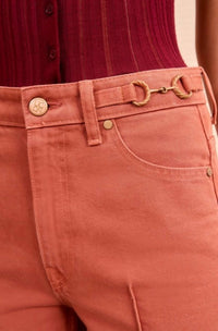 Ulla Johnson - Agatha Straight Leg Pintuck Jeans