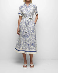 Simkhai - Audria Belted Linen Midi Dress
