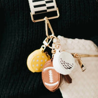 Pretty Simple - Sports Vegan Leather Bag Charm Keychain