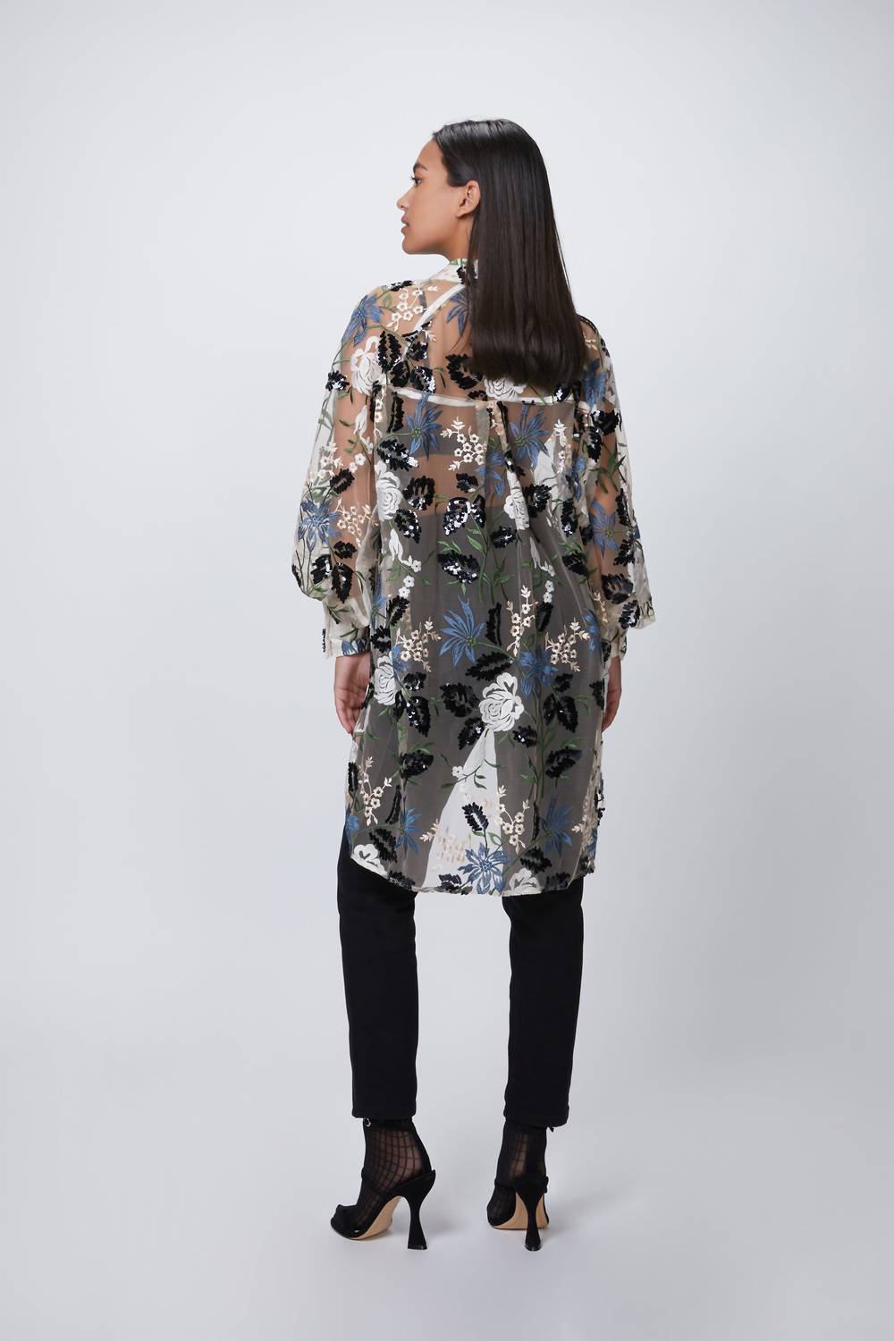 SOIREE EMBROIDERED OVERSIZE SHIRT