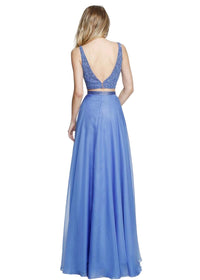 Sherri Hill - Full-Length V-Neck Prom Dress