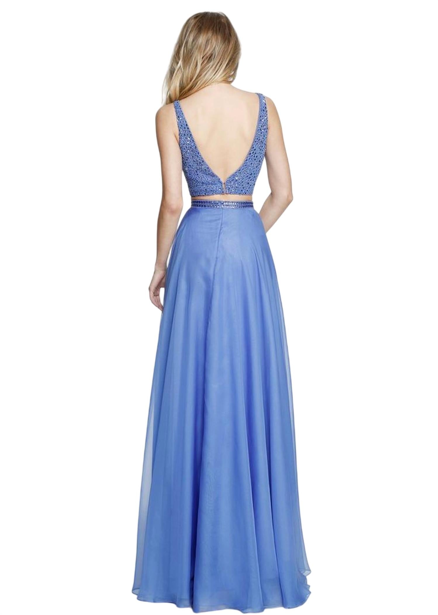 Sherri Hill - Full-Length V-Neck Prom Dress