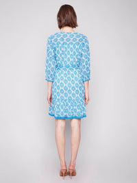 Charlie B - Lightweight Printed V-neck Dress