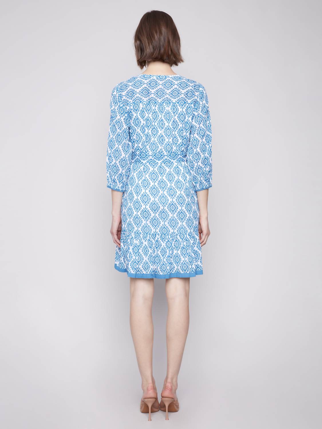 Charlie B - Lightweight Printed V-neck Dress