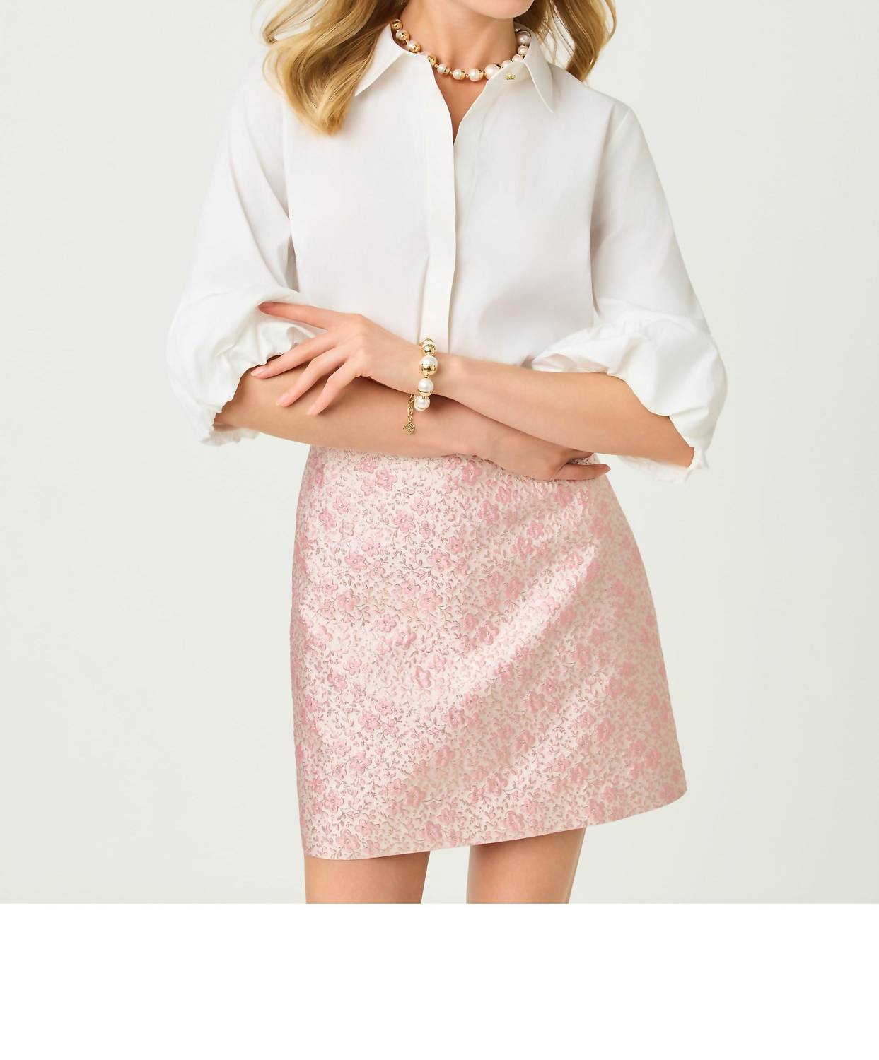 Lilly Pulitzer - Bubble Sleeve Lilly Shirt