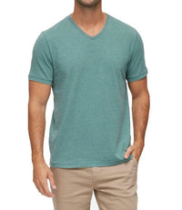 Flags & Anthem - Chantham Short Sleeve Burnout V Neck Tee